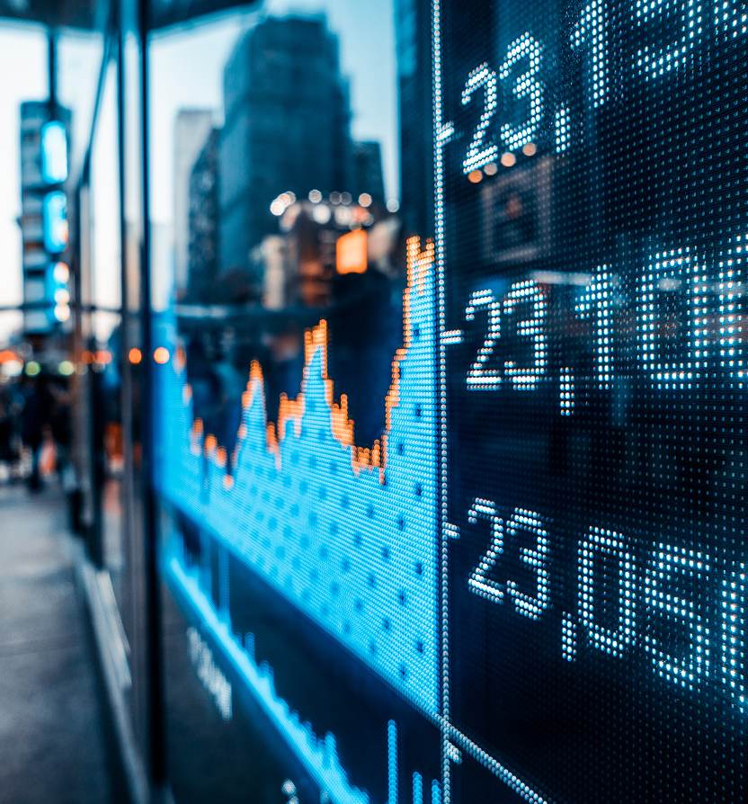 A stock ticker.