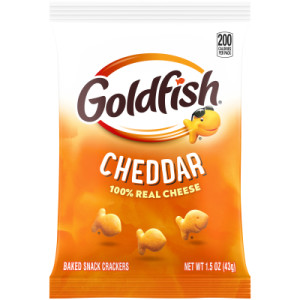 Pepperidge Farm Goldfish Baked Snack Crackers, Cheddar Cheese, 1.5 Ounces, Pack of 72 featured image