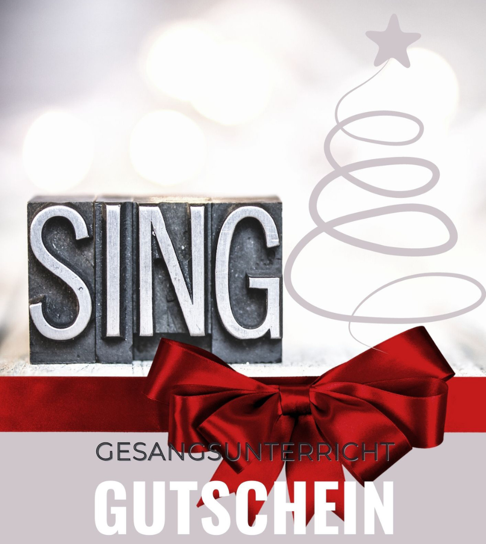 Weihnachts Geschenk Gutschein Gesangsunterricht