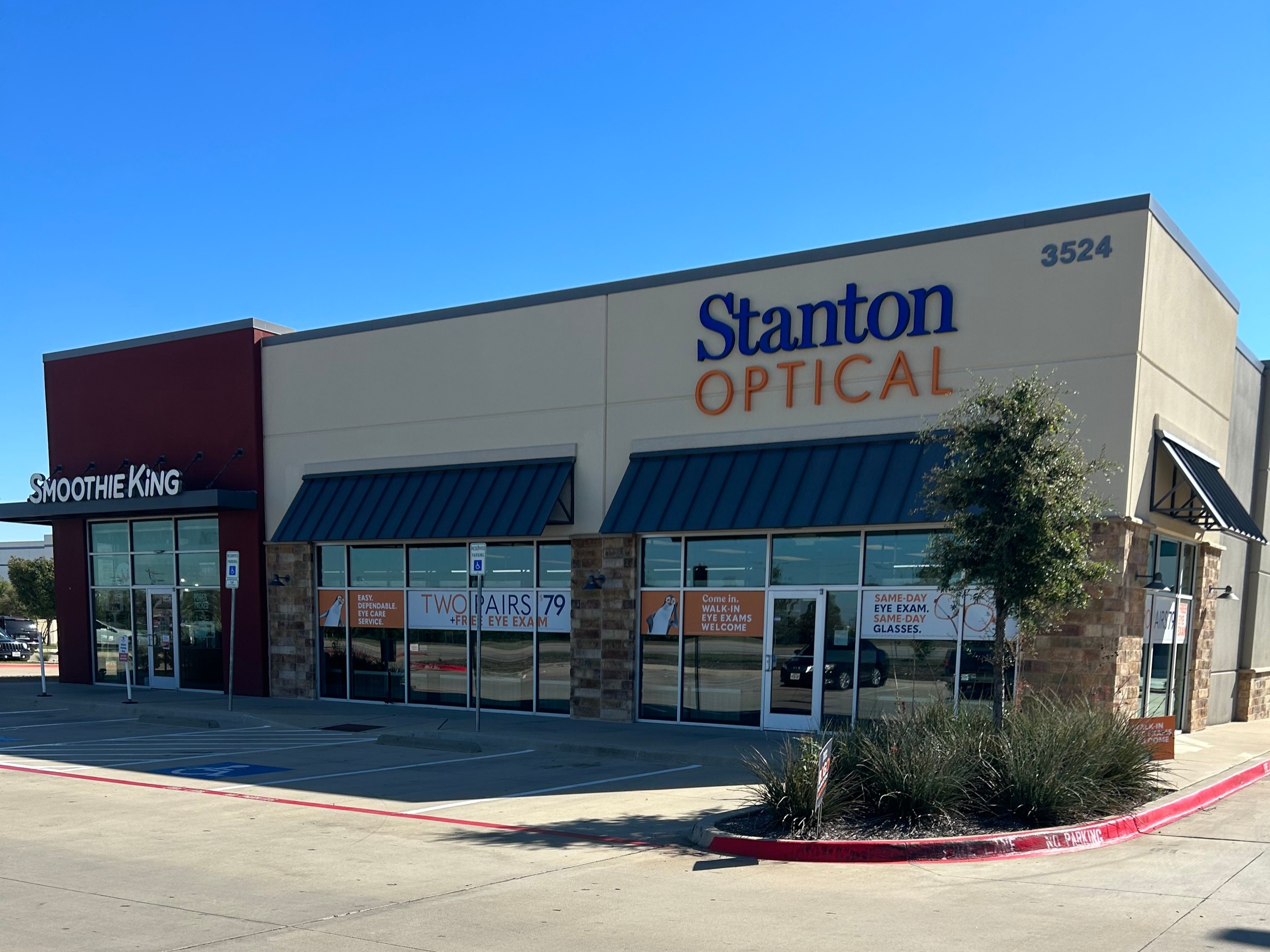 Storefront at Stanton Optical Store Fort Worth TX 76177