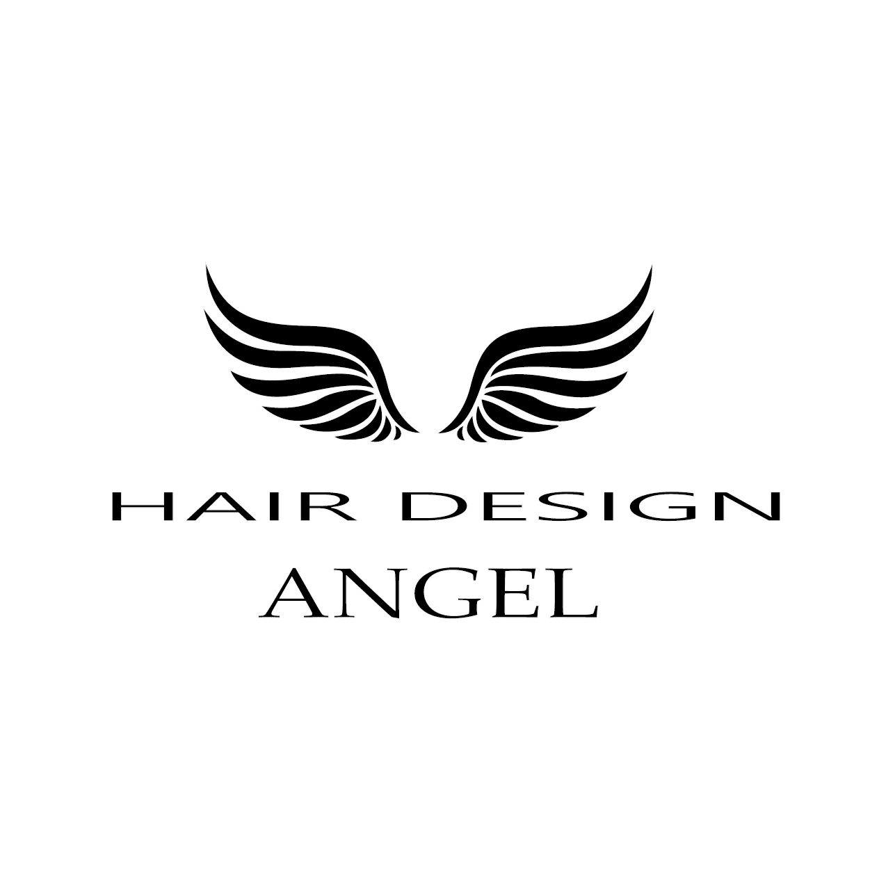 Hair Design Angel Logo