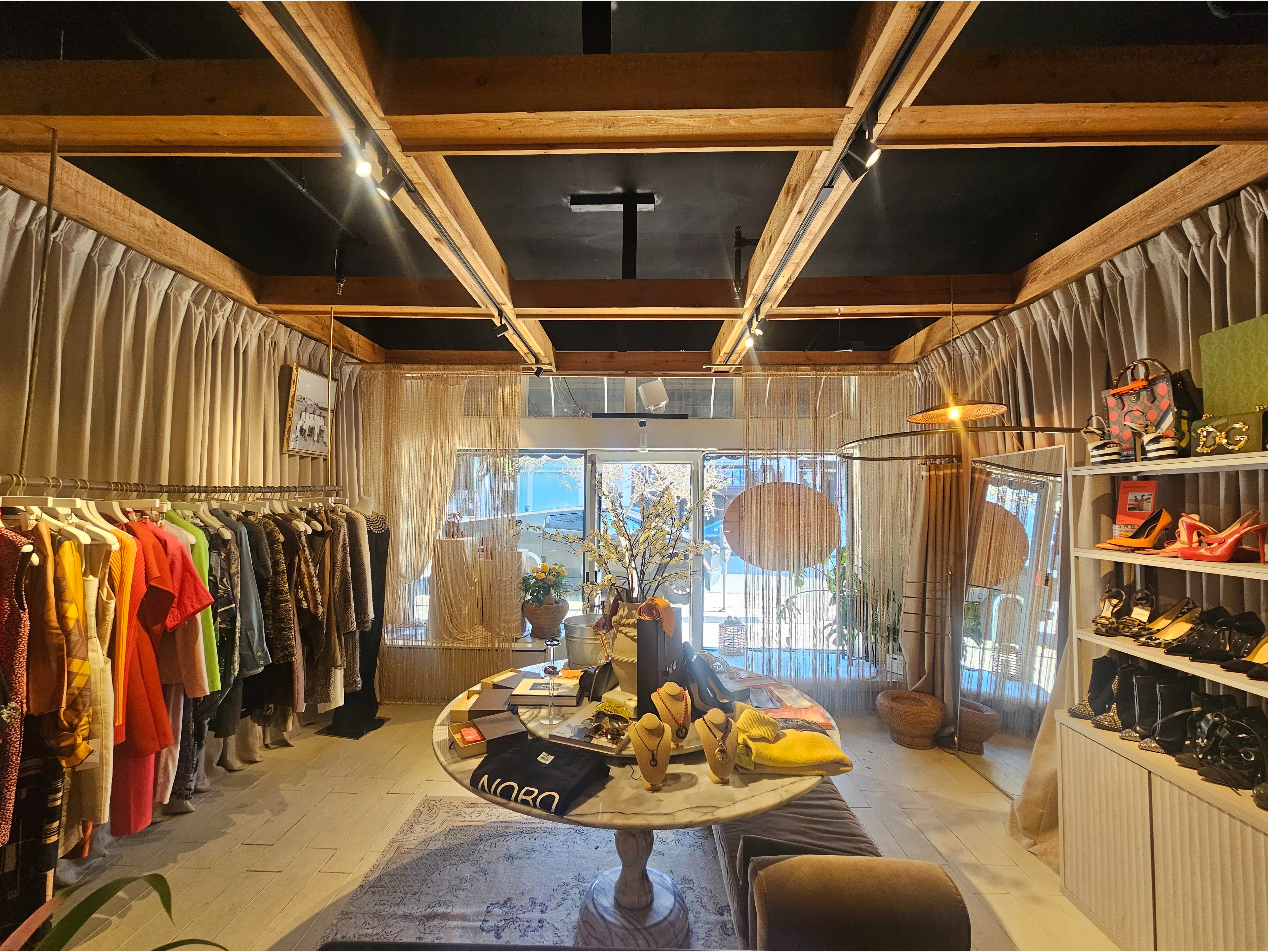 Shopping floor at TheNOBO, pre-owned luxury boutique in Presidio Heights, San Francisco