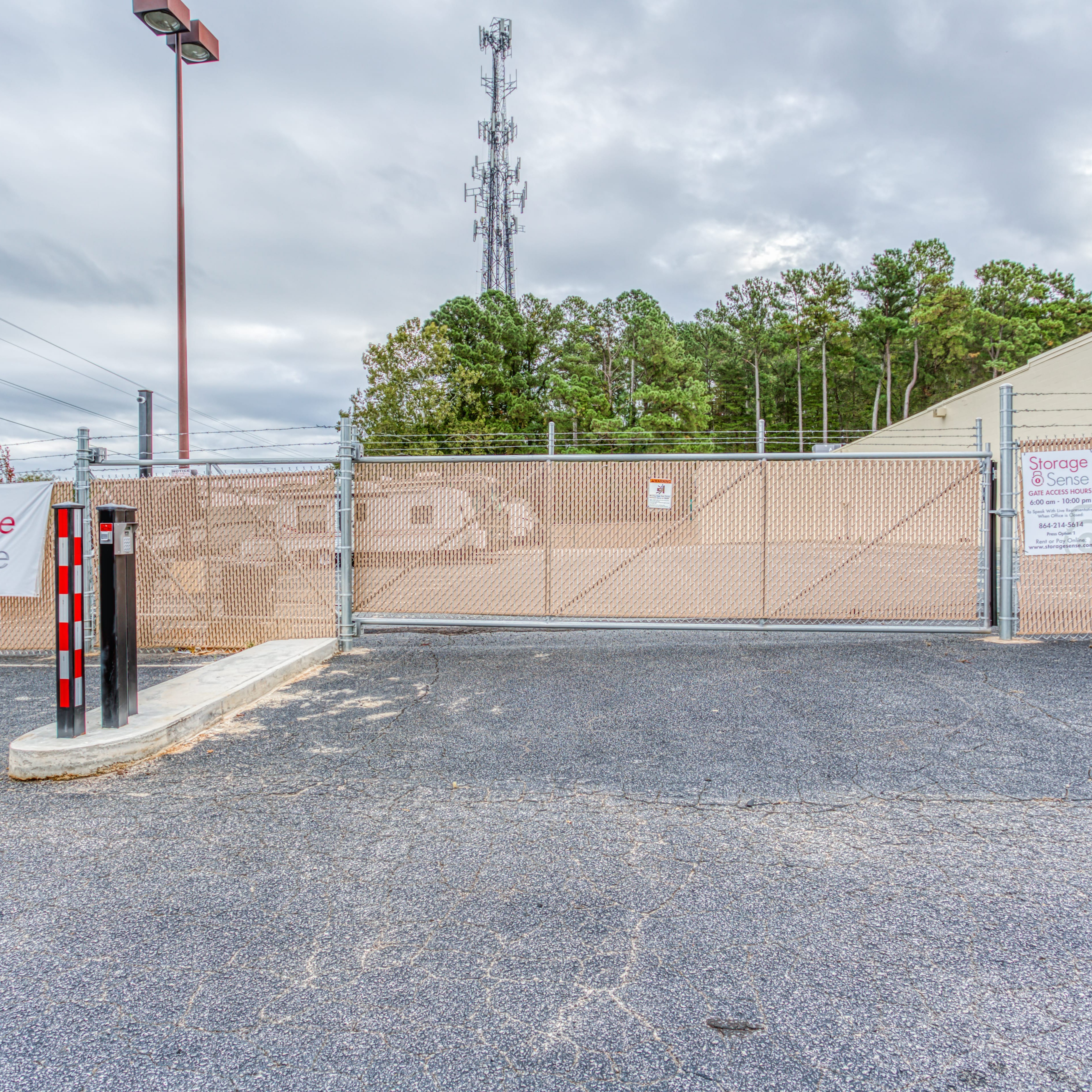 Storage Sense - Greenville - Gated Entrance to Storage Facility