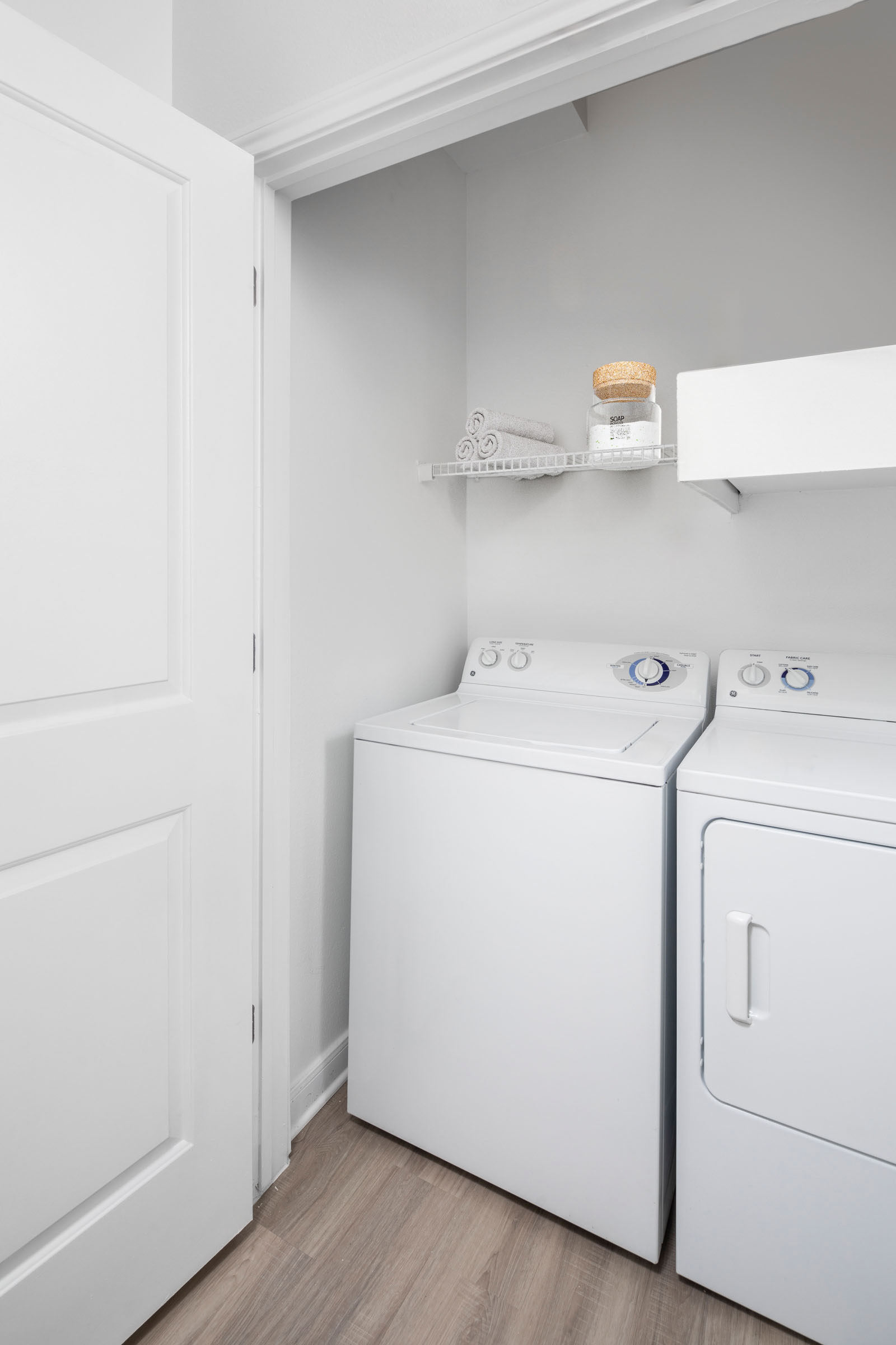 Full-size washer and dryer at Camden Travis Street Apartments in Midtown Houston, Tx