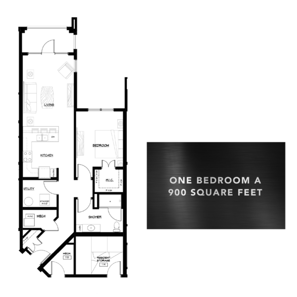 One Bedroom A 900 Square Feet