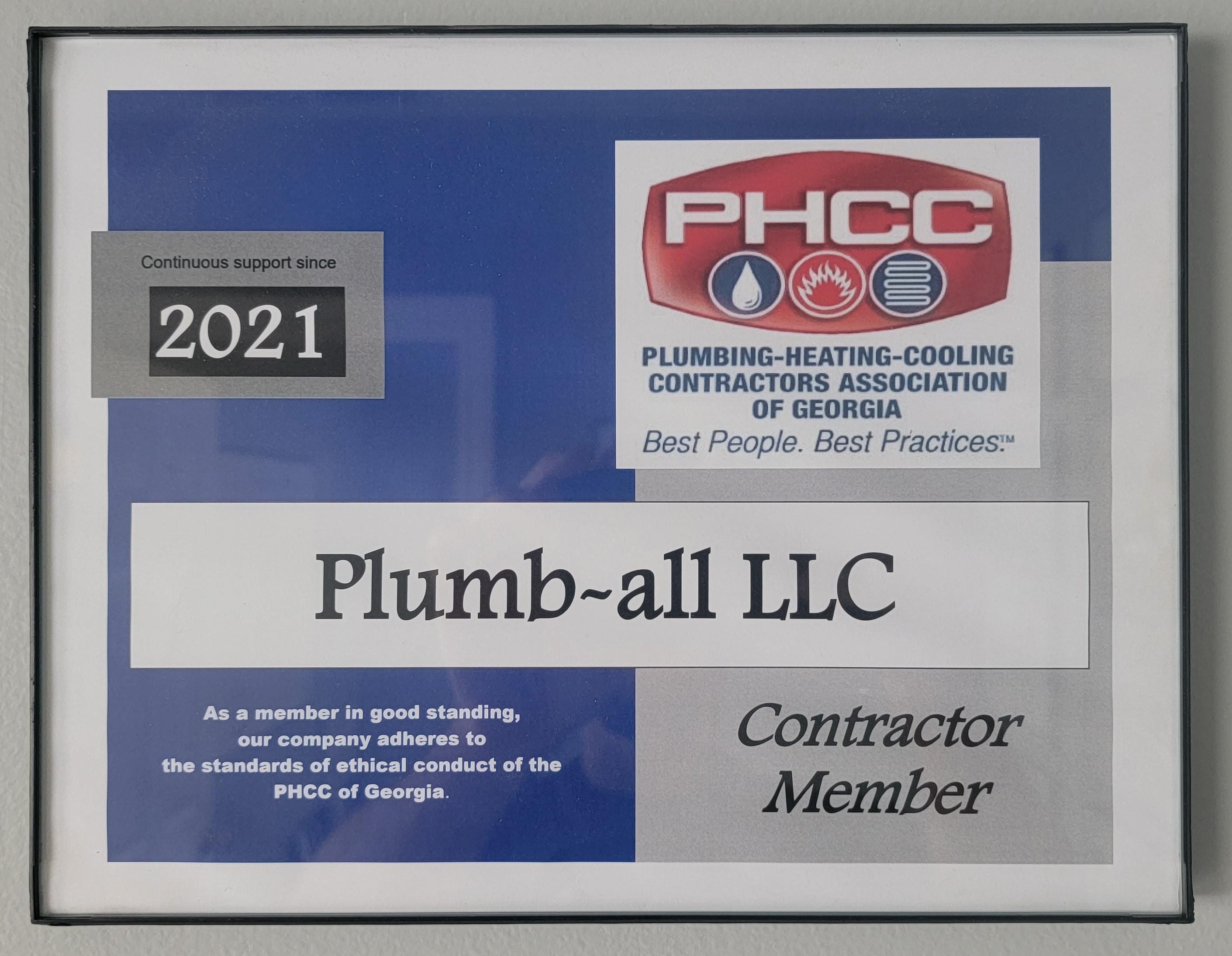 We're proud to announce that we're officially a member of the PHCC and look forward to working with them to better serve our community!