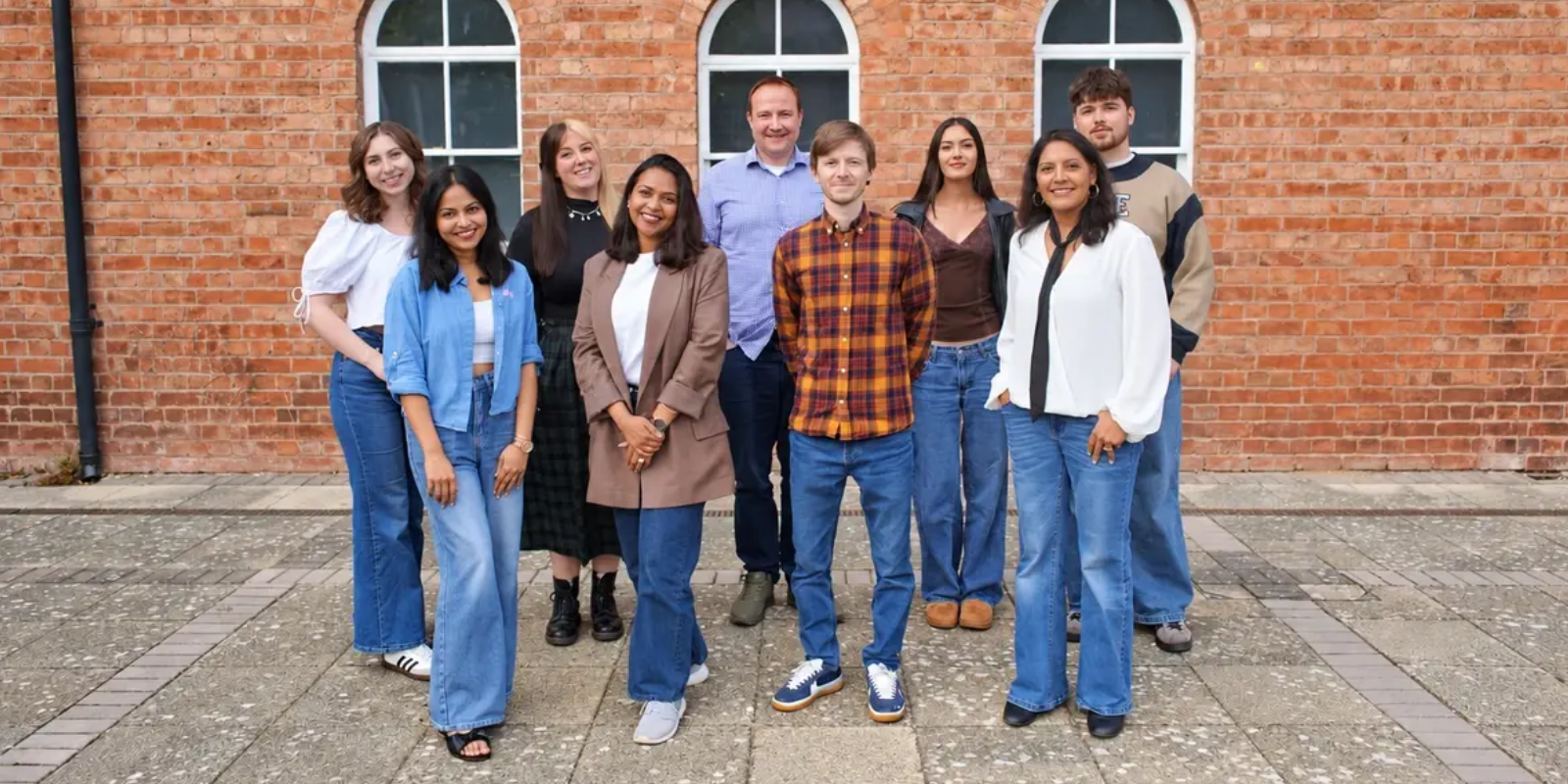 LoudLocal team outside our office in Warwickshire