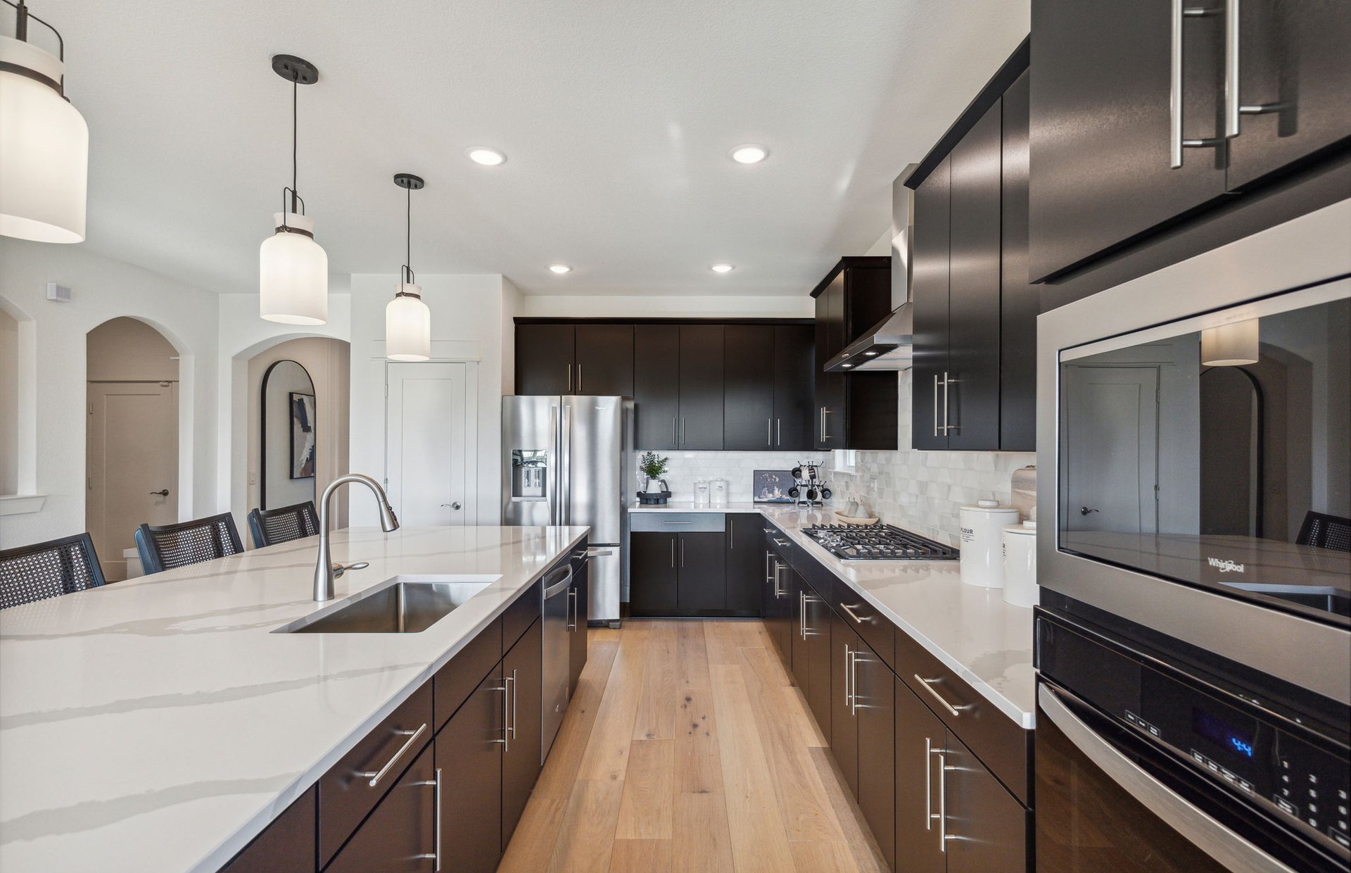Spacious kitchens with abundant cabinet space