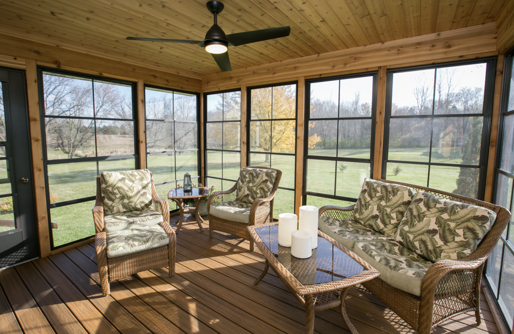A sunroom or sun parlor is a place to relax and let the sun do the rest.