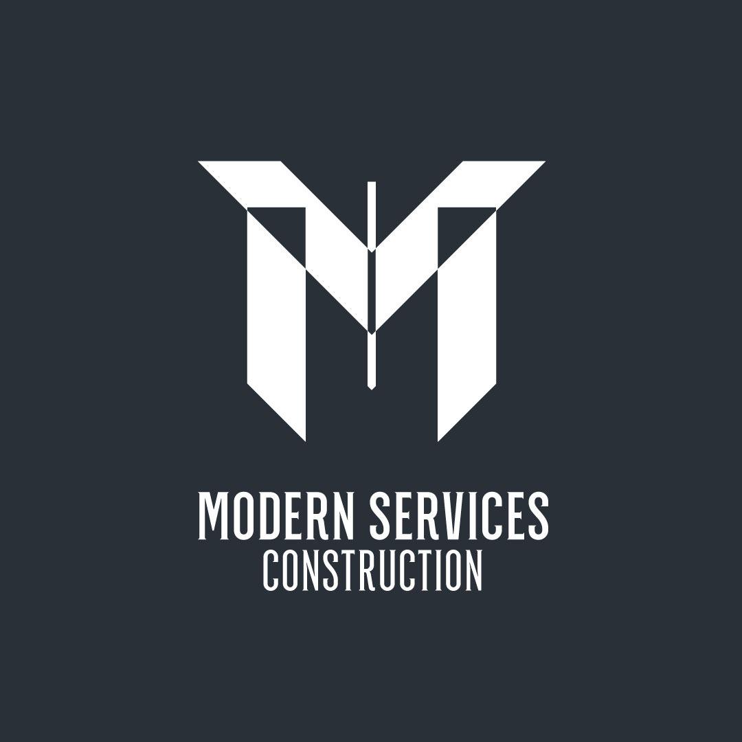 Modern Services Construction Logo