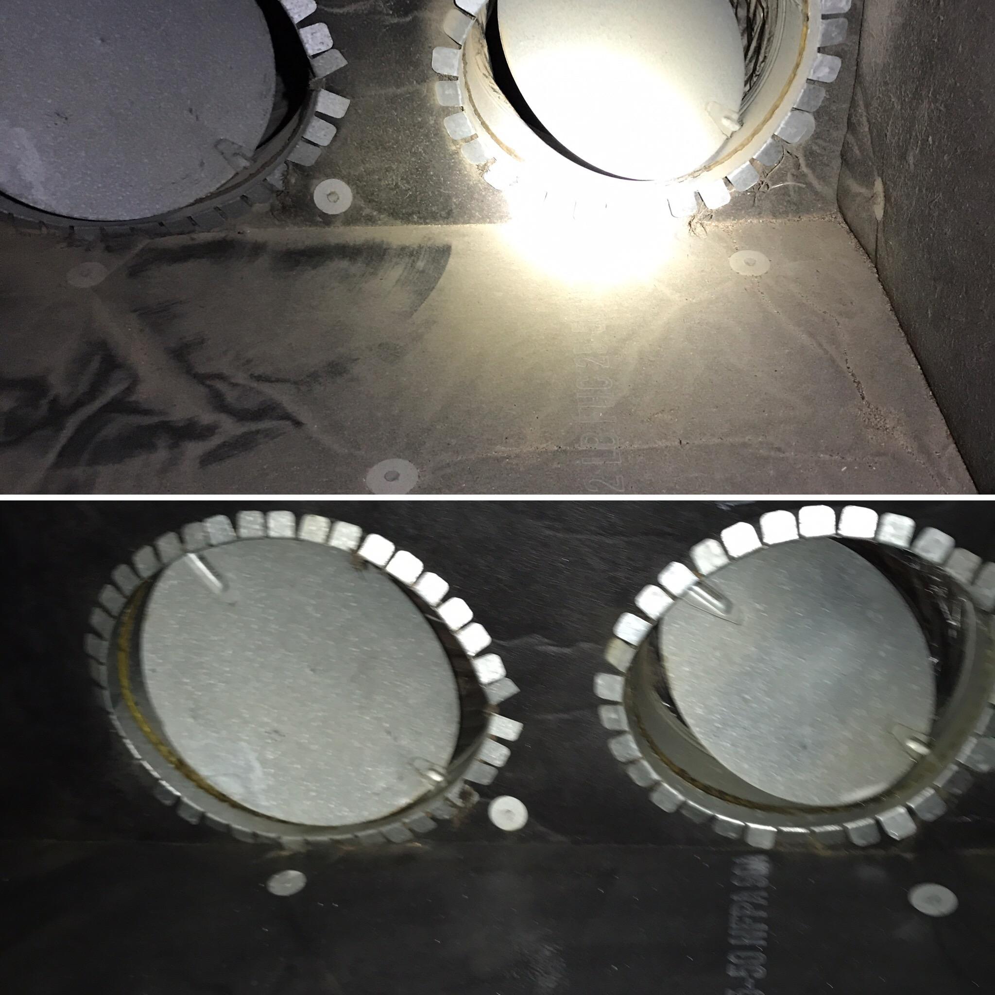 Supply Plenum - before & after cleaning