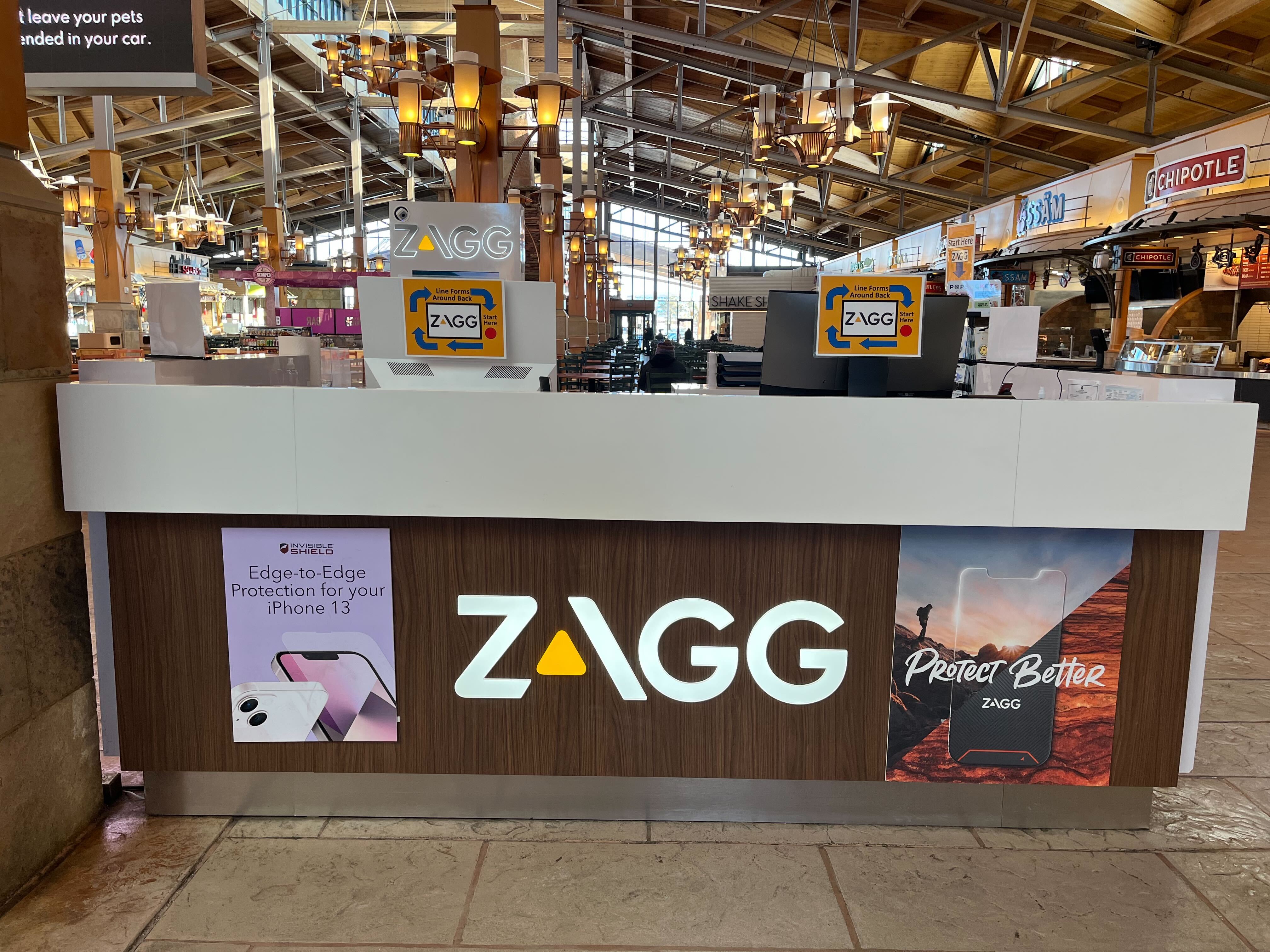 Storefront of ZAGG Park Meadows CO