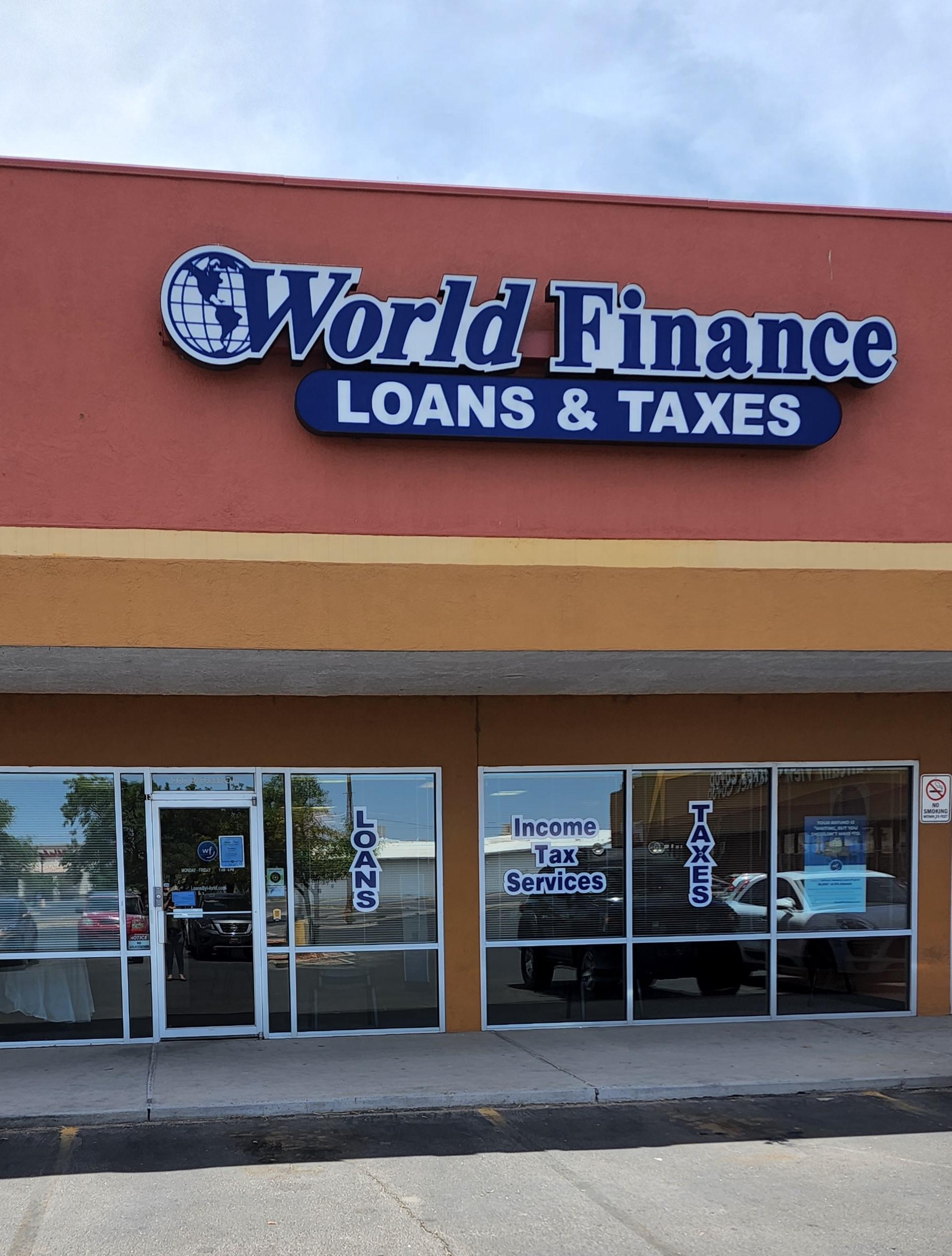 Front of Branch- Straight View World Finance Las Cruces (575)527-4166