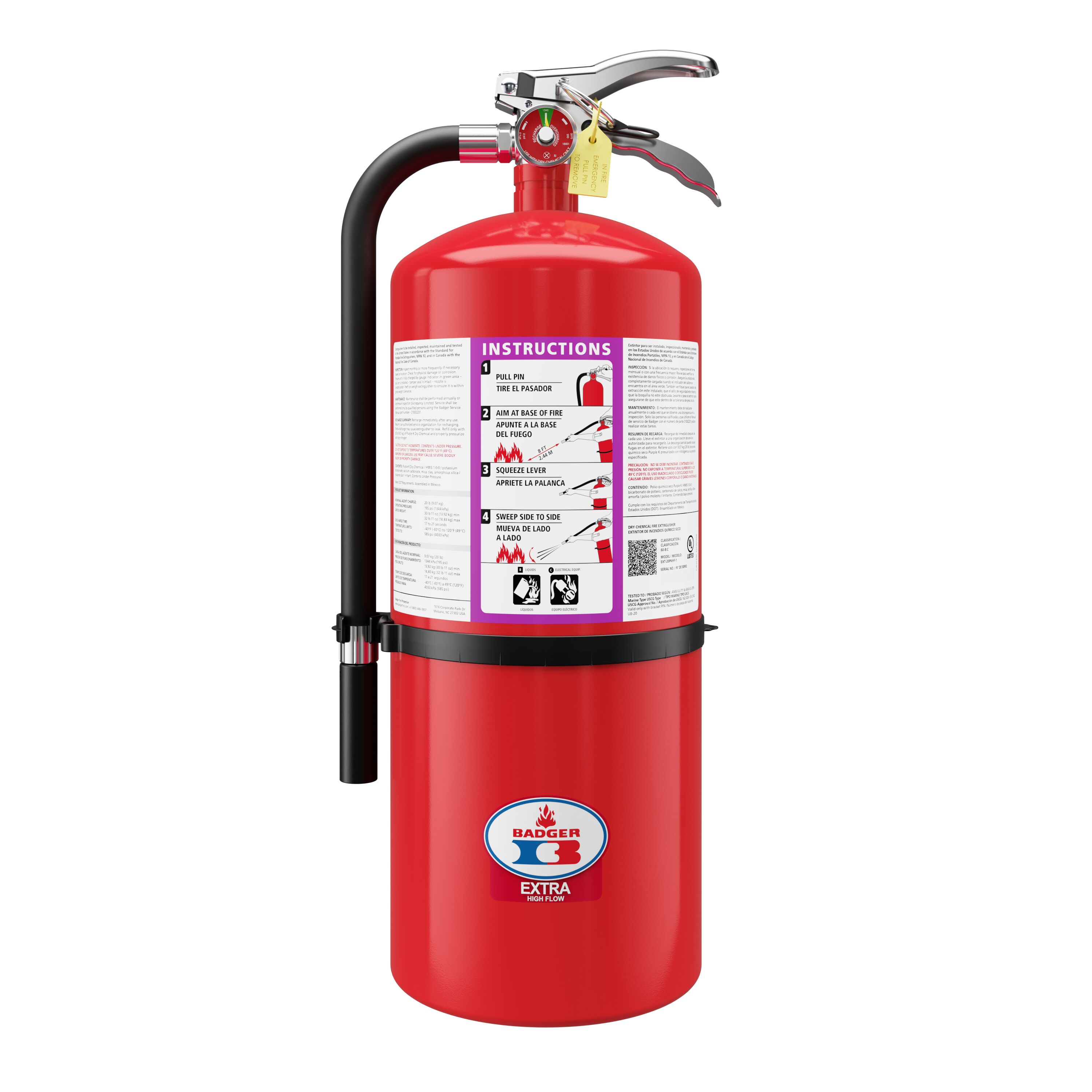 Extra High Flow​ Fire Extinguisher B20P-HF | Badger Fire