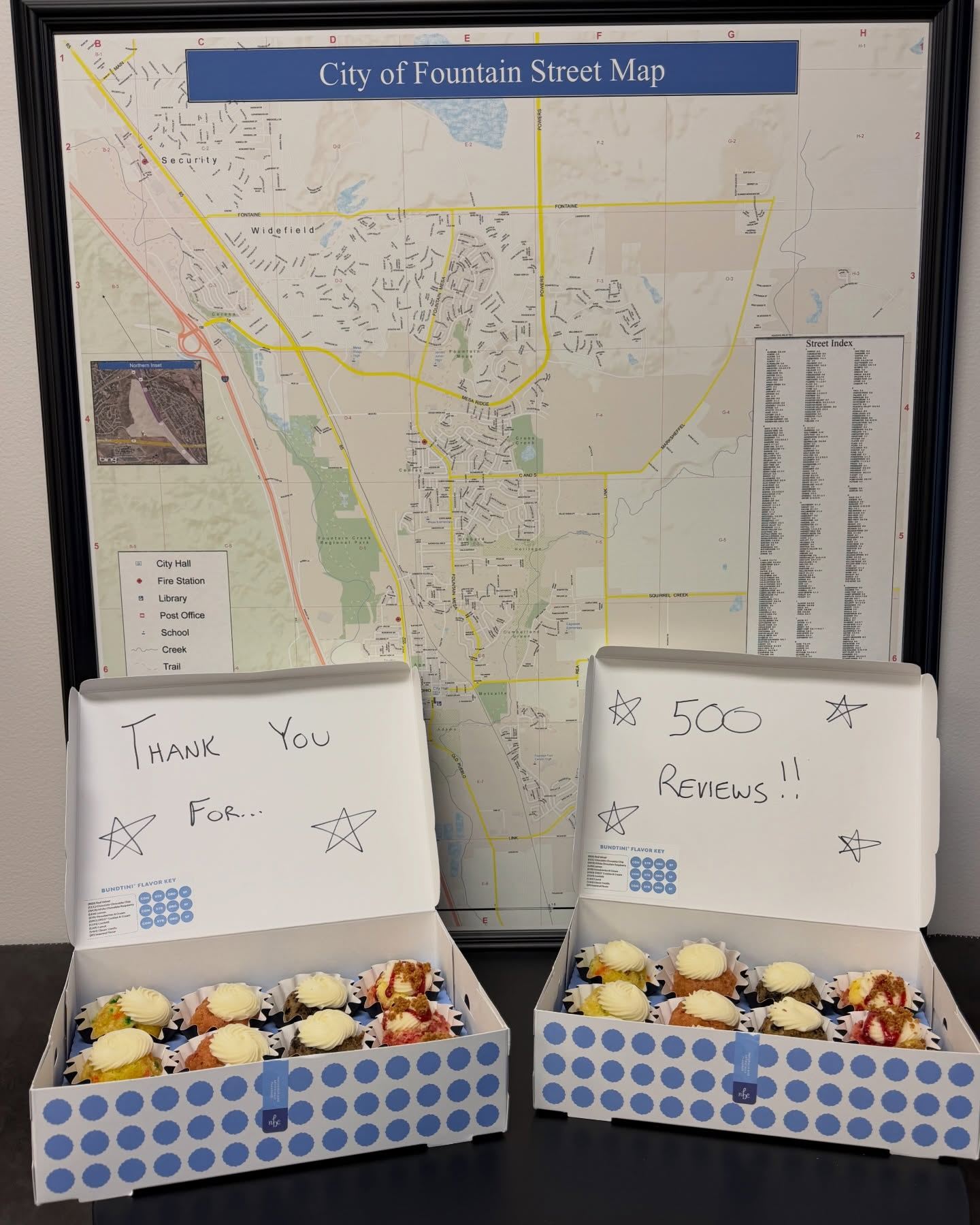 We&rsquo;re celebrating!! Thank you to our customers for 500 Google reviews of our Fountain location! Drop in to the office today in Fountain to help us eat these cupcakes!