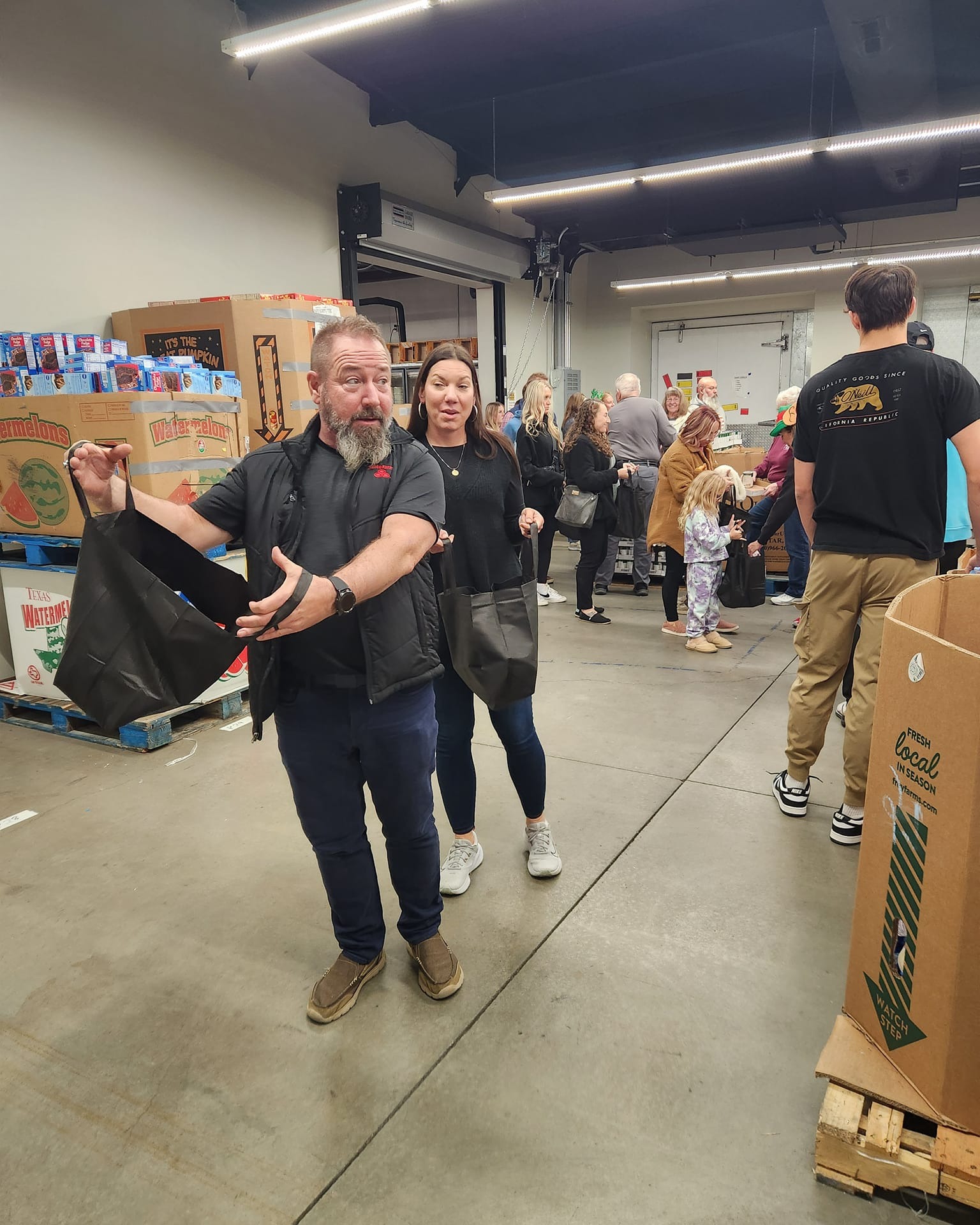 Giving back to the community is always worth the time. A great night at "Least of These" packing food for families in need. May all families have a great holiday season.