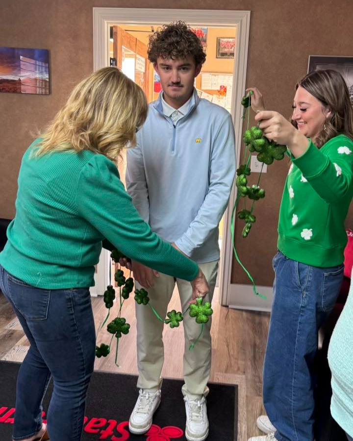 Happy St. Patricks Day!! Traiven forgot his green!
