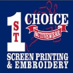 1st Choice Activewear Screen Printing & Embroidery Logo