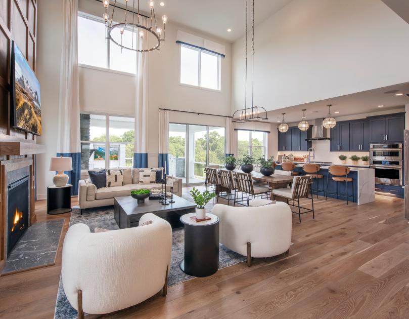 Open-concept floor plans