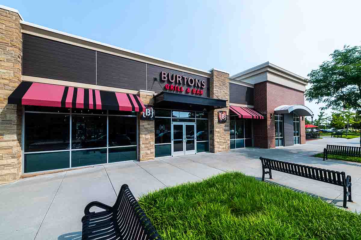 Exterior of Burtons Grill & Bar in Alexandria, VA 