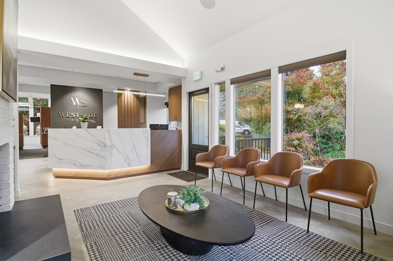 Westside Dental Waiting Area and Front Desk 