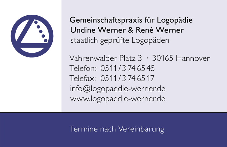 Undine Werner + René Werner Gemeinsch.-Praxis f. Logopädie, Vahrenwalder Platz 3 in Hannover