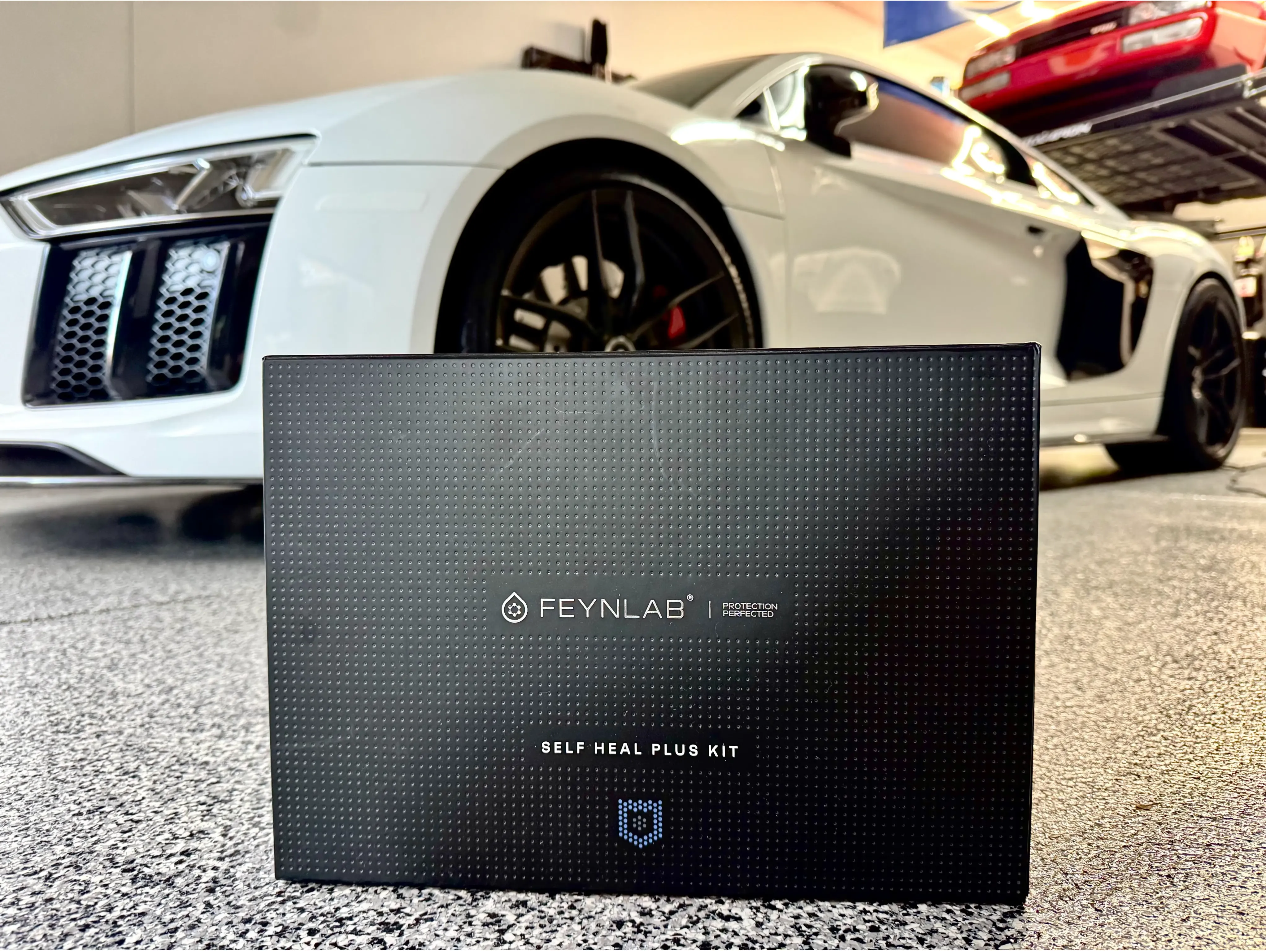 FEYNLAB Self-Healing Ceramic Coating kit, applied to an Audi R8 — MK Mobile Car Detailing 