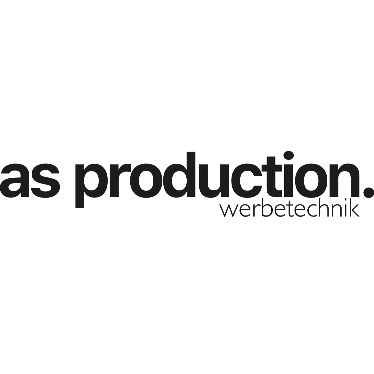 Logo von AS Production Stade Werbetechnik - Werbeschilder, Leuchtschilder, LED Buchstaben