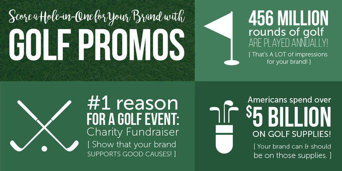 Promote your brand on golf giveaways for your next fundraiser or outdoor event!