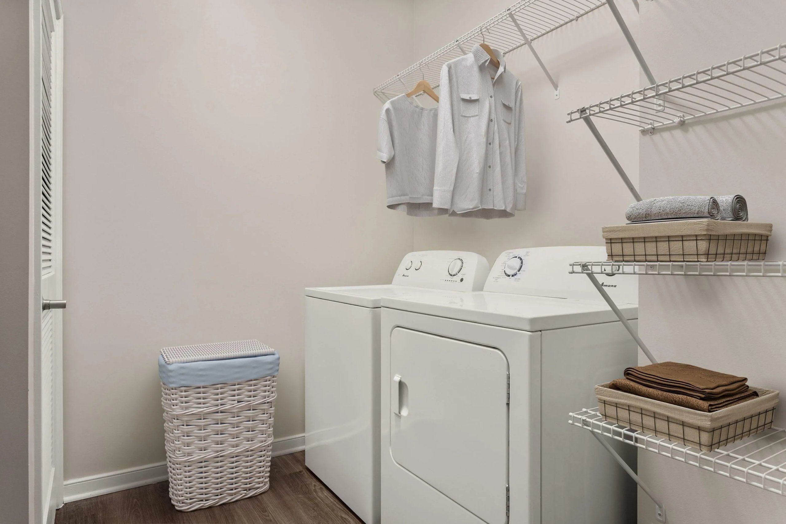 Laundry room with washer and dryer