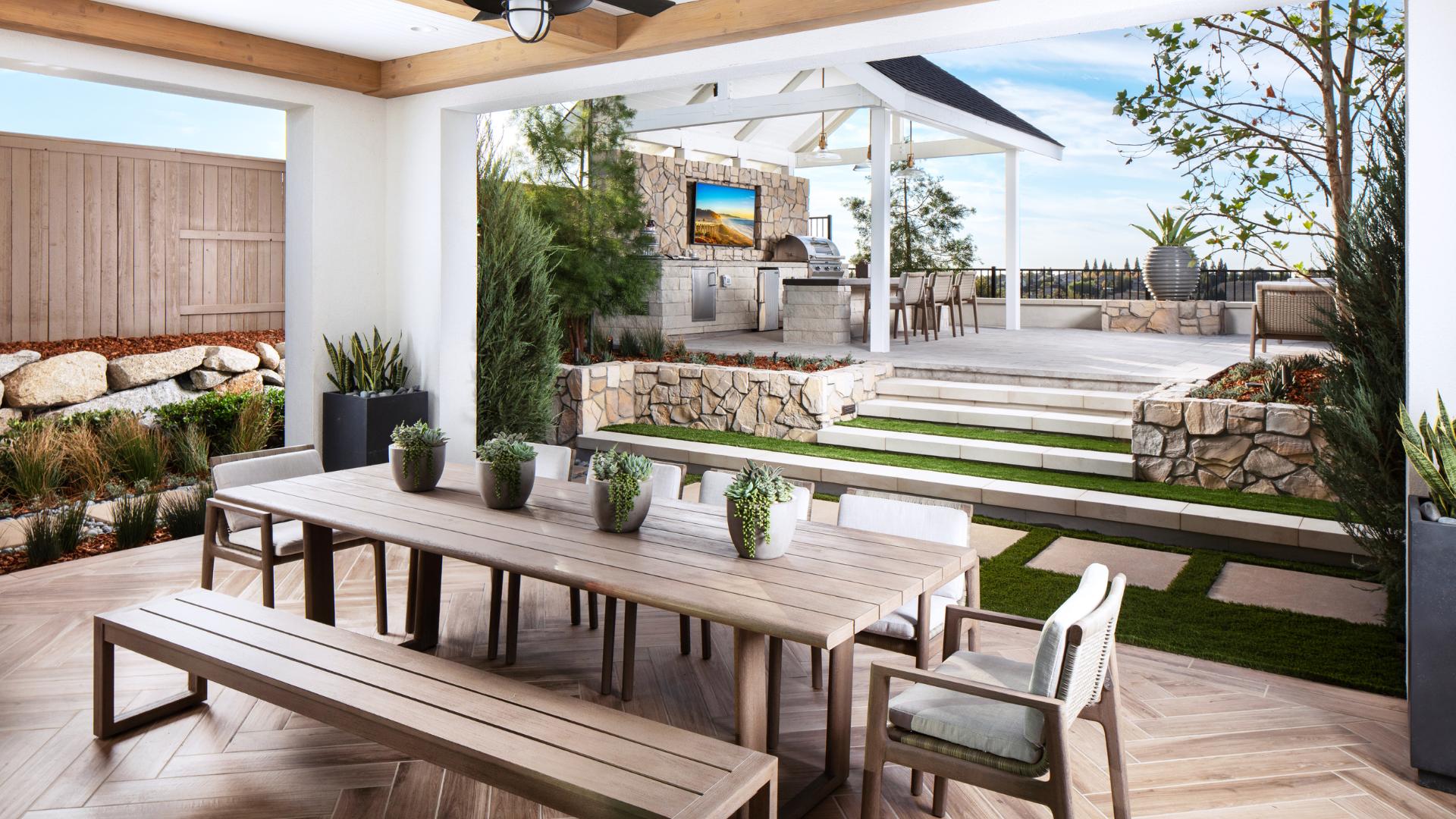 Covered patios for seamless indoor-outdoor living