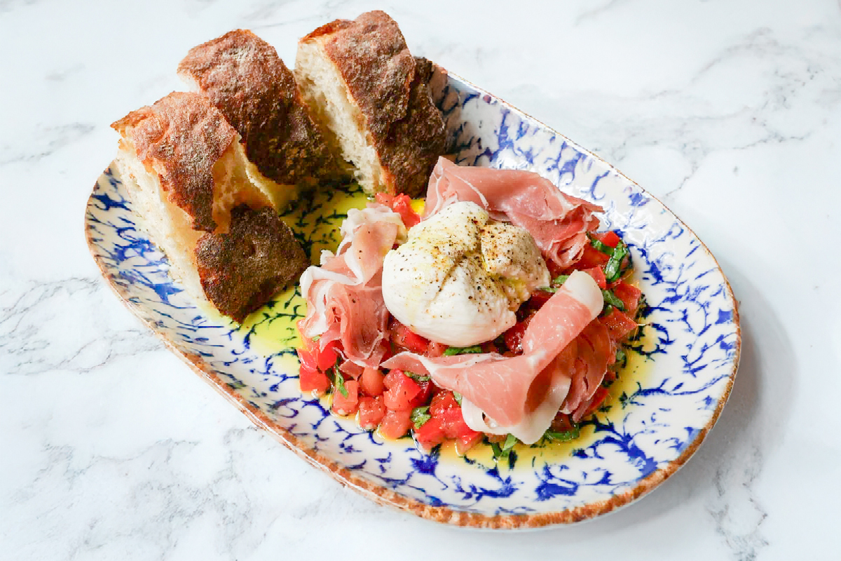 Burrata, Prosciutto & Tomato - SOUPS & SALADS