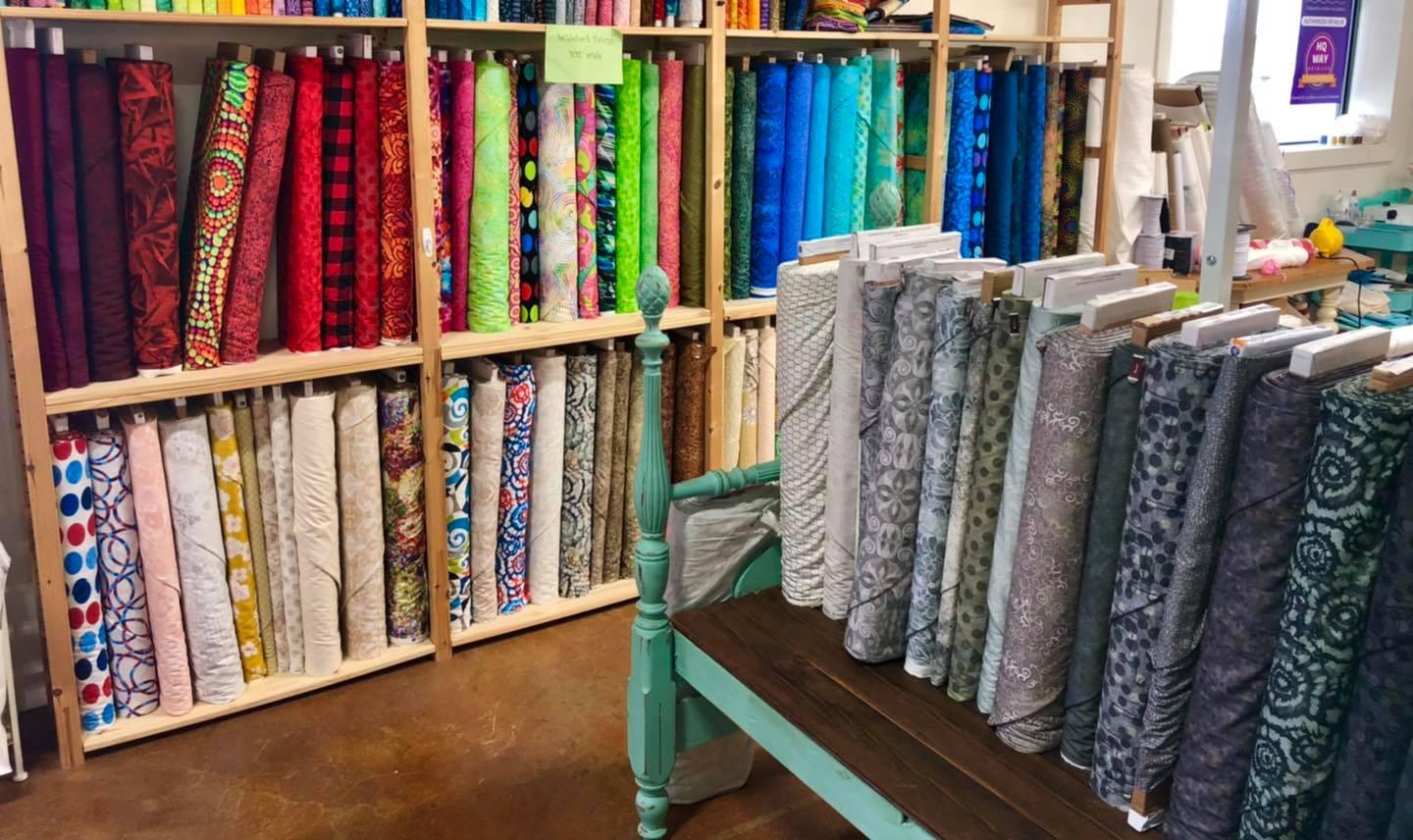 We have a wide selection of fabrics and feature seasonal and themed fabrics and patterns as well!