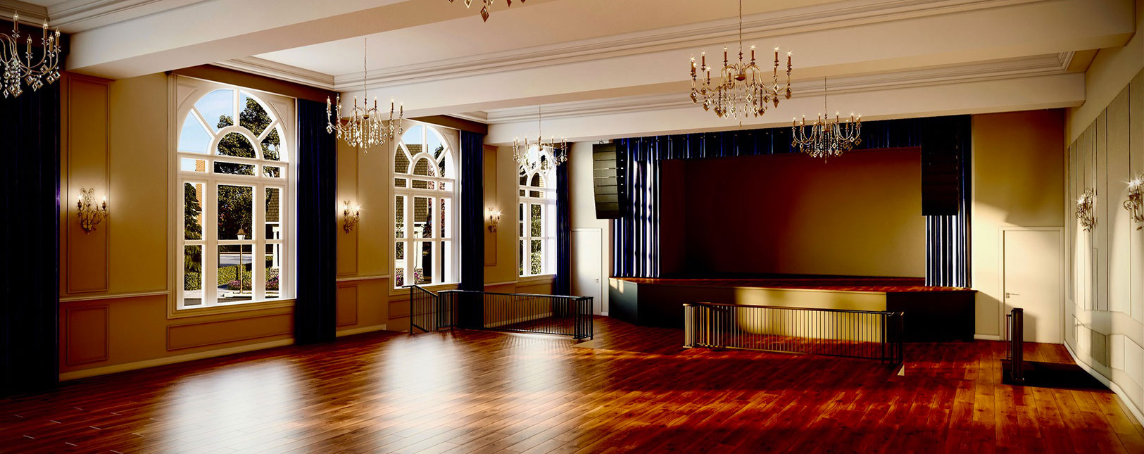 Our classic ballroom- here for you to dance the night away with friends, loved ones, or coworkers.