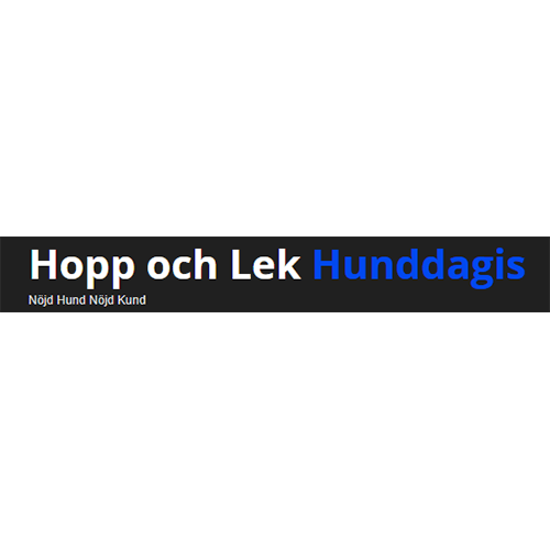 Hopp och Lek Hunddagis Logo