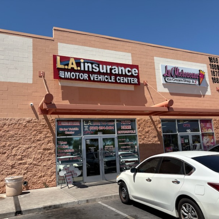 Exterior of the L.A. Insurance located at 1656 West Valencia Rd. in AZ