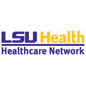 LSU Healthcare Network Metairie Primary Care, Female Public Medicine, and Gynecology Logo