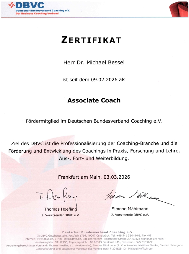 Dr. Michael Bessel Coaching und Beratung UG, Benderstr. 97 in Düsseldorf