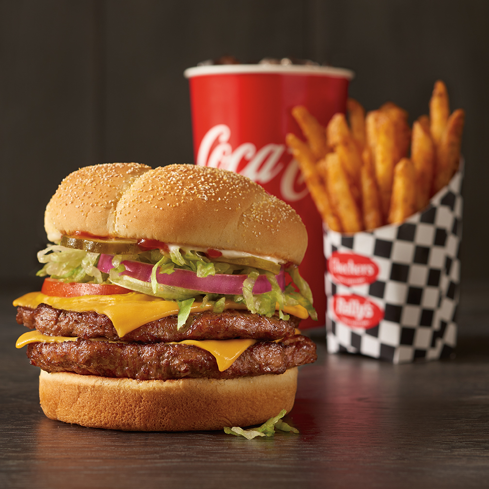 This big, bold burger is made with two large 100% beef hamburger patties, two slices of melted Ameri Rally's Kokomo (765)459-8697