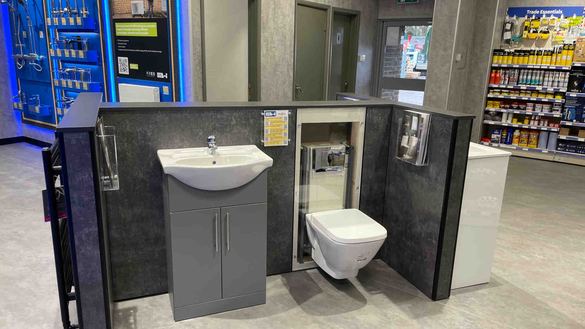 Inside Plumb Centre in High Wycombe