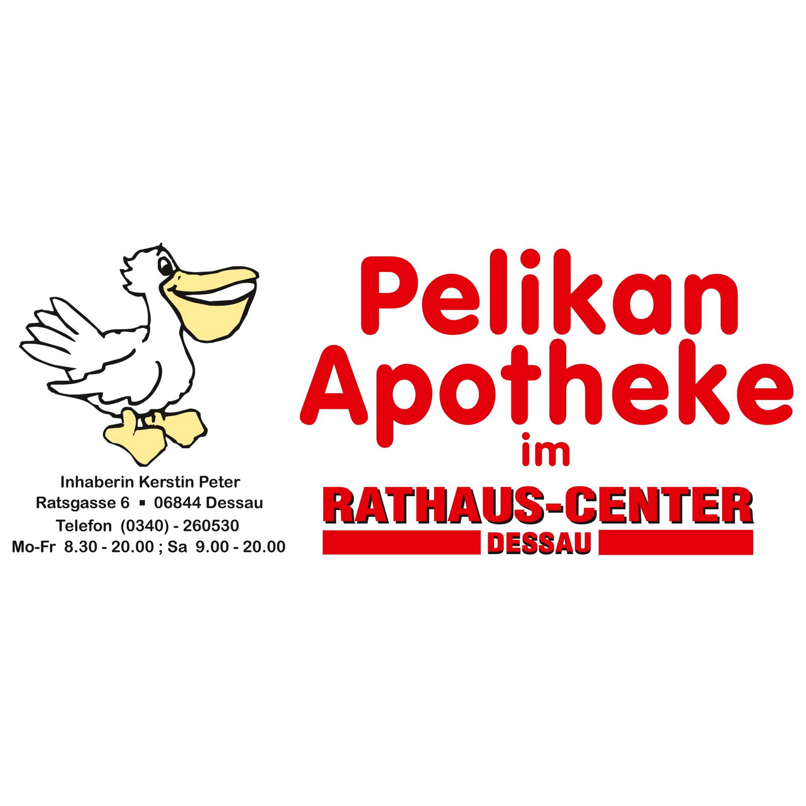 Pelikan Apotheke im Rathaus Center in Dessau-Roßlau - Logo