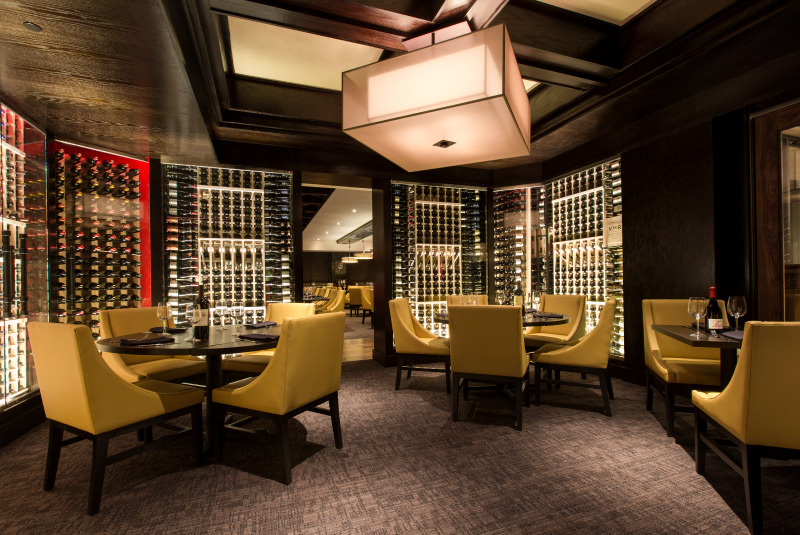 Del Frisco's Grille Santa Monica Cellar group dining room