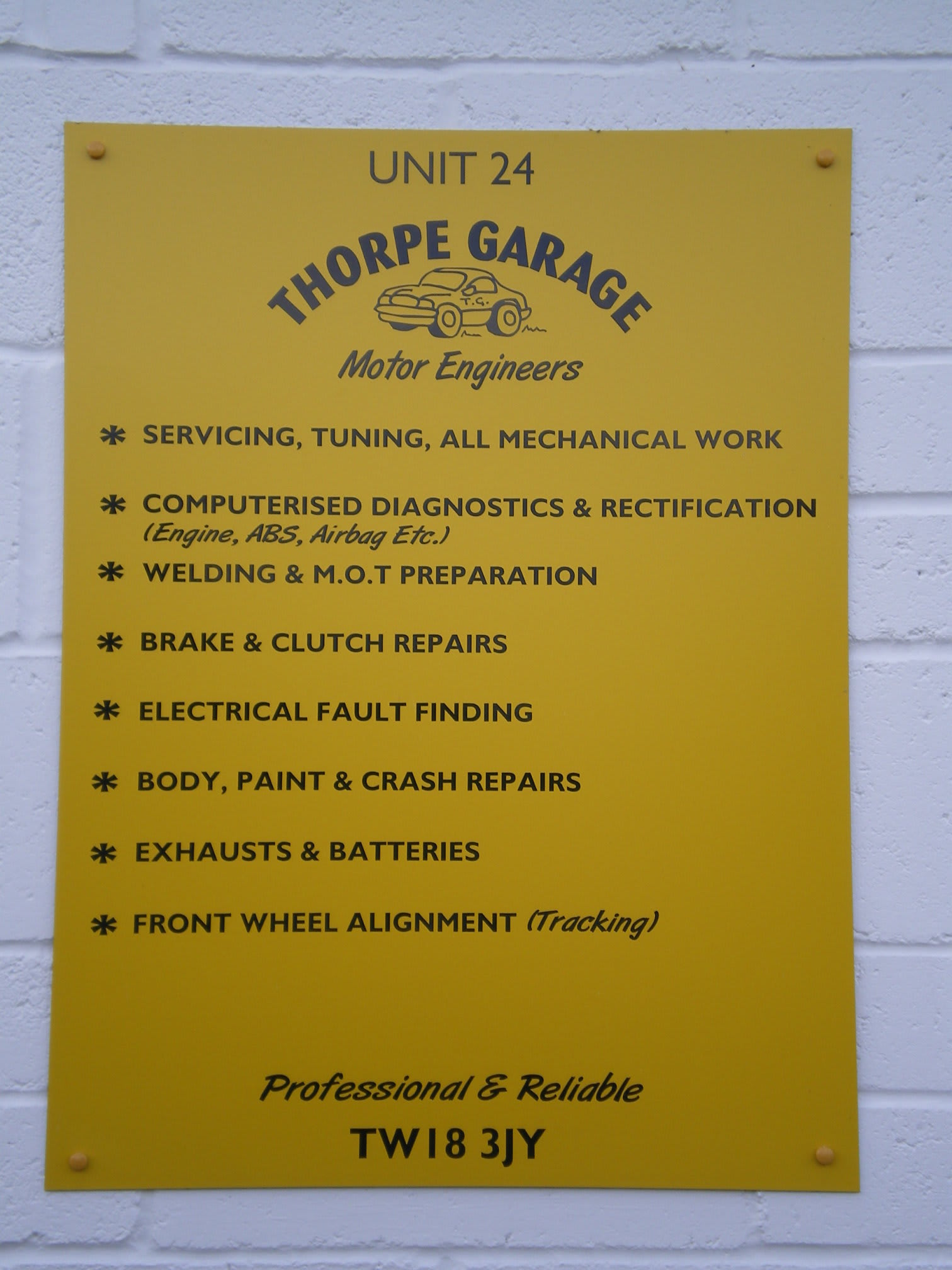 Images Thorpe Garage