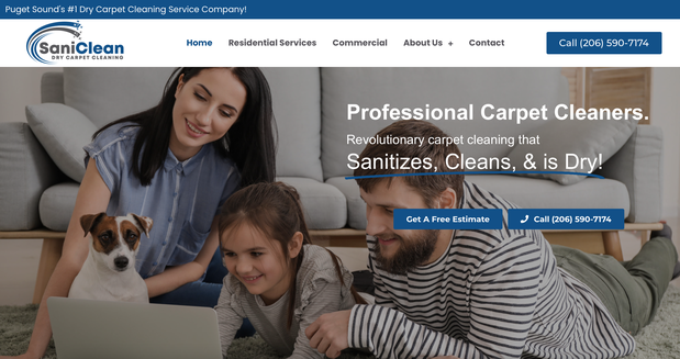 Images SaniClean Dry Carpet Cleaning