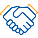 Handshake icon.