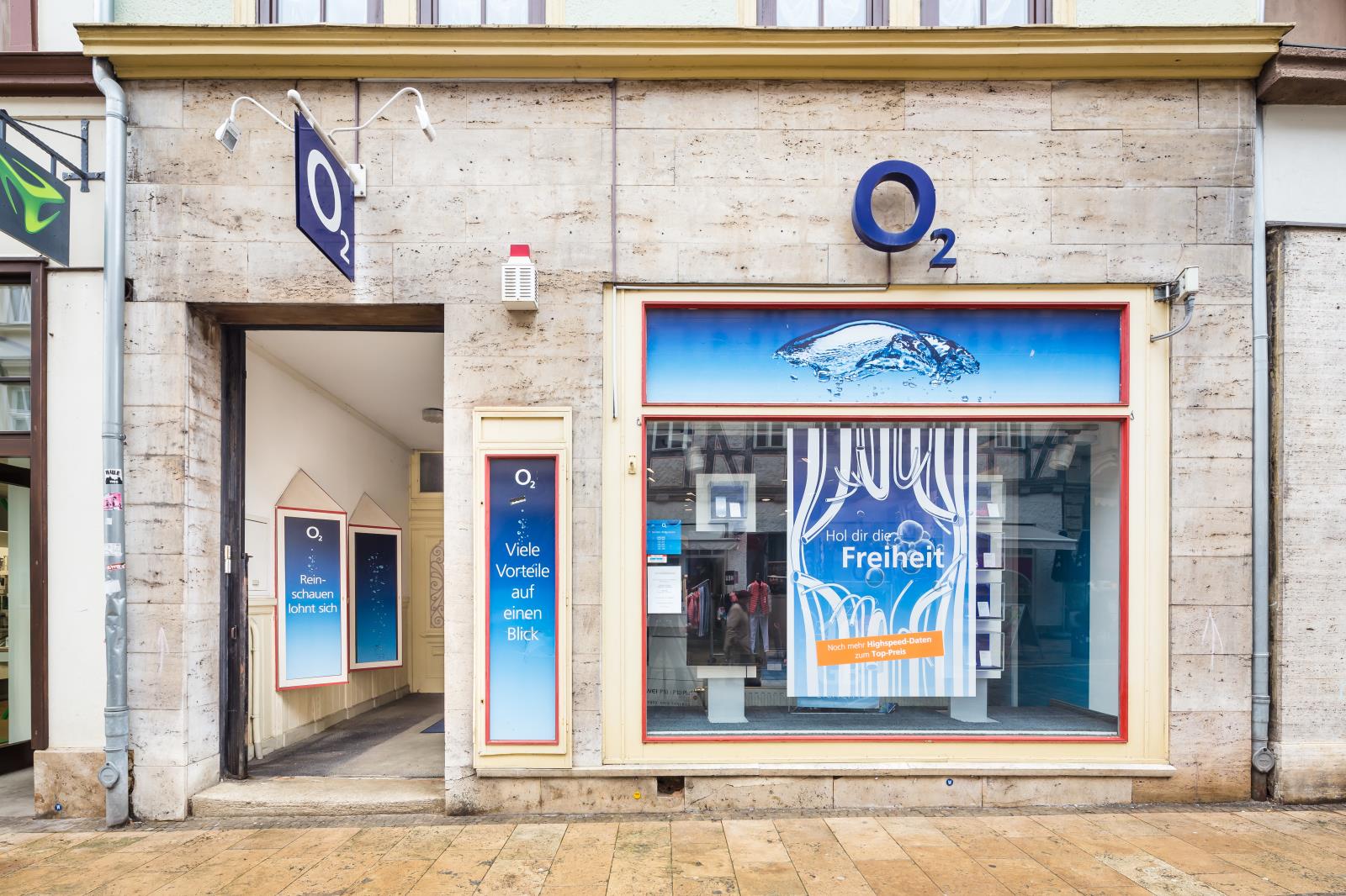 o2 Shop, Steinweg 14 in Mühlhausen