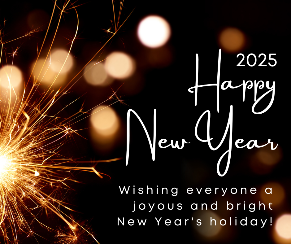 Wishing everyone a happy New Year!