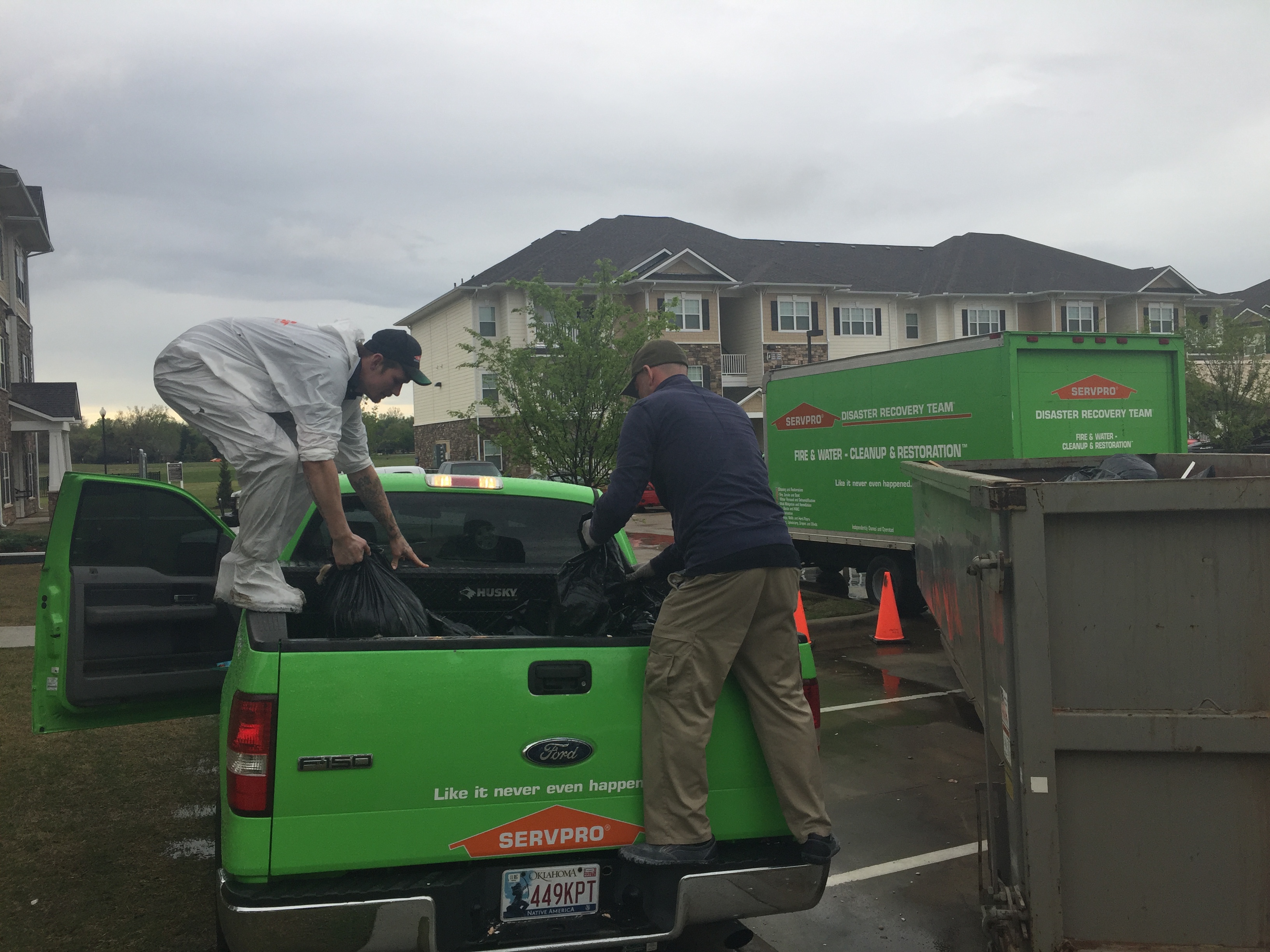 Working hard as usual! #SERVPRO