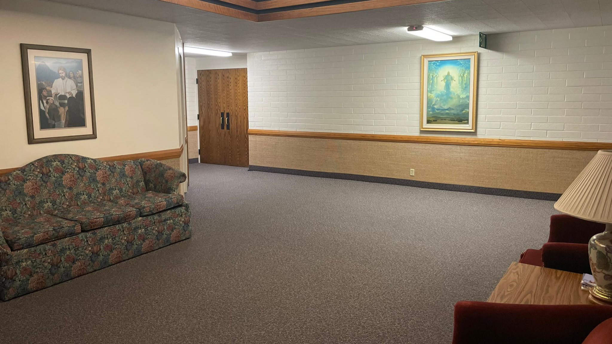 One of the two foyers at the main entrance to the building.