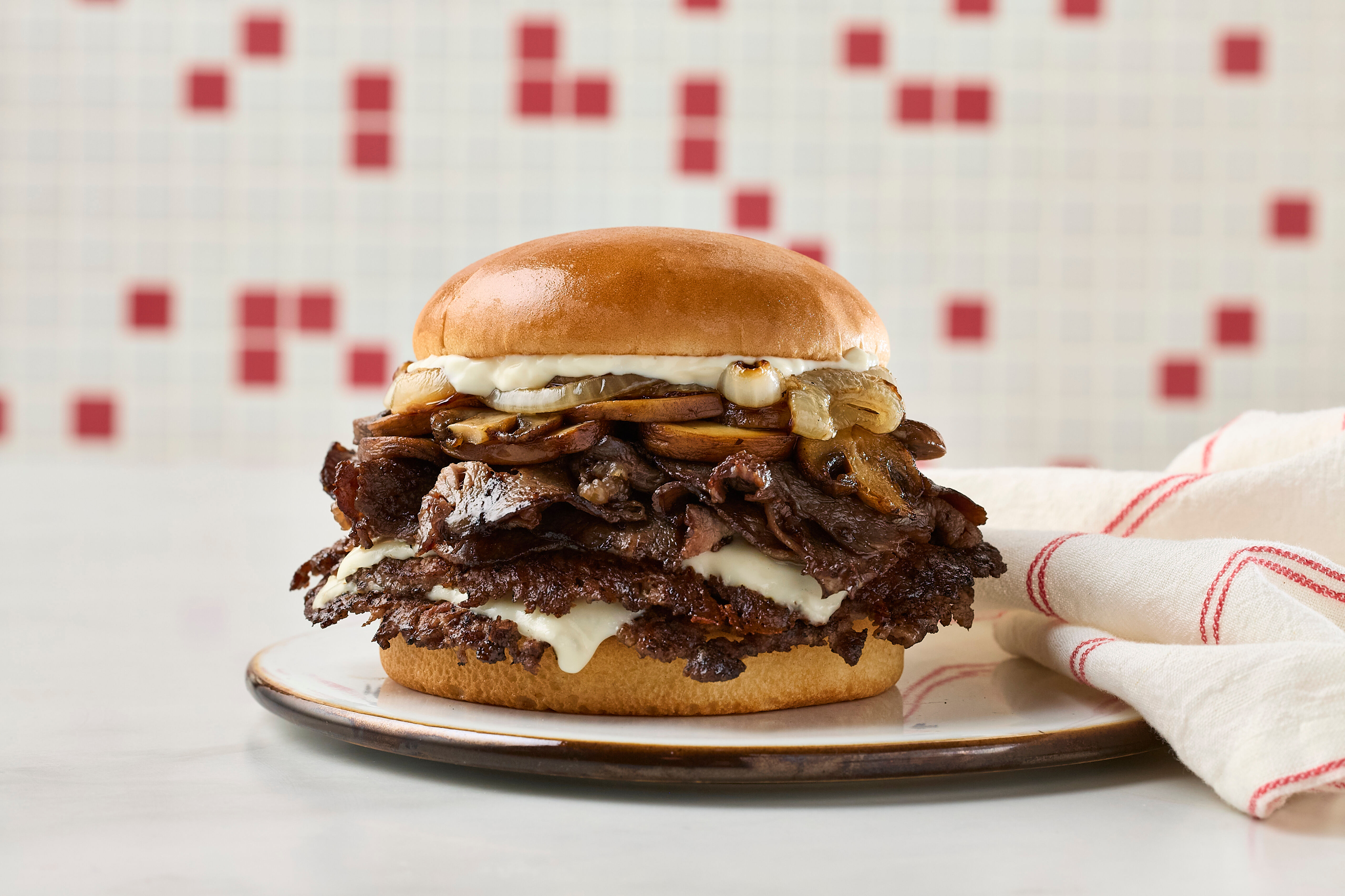 Prime rib steakburger